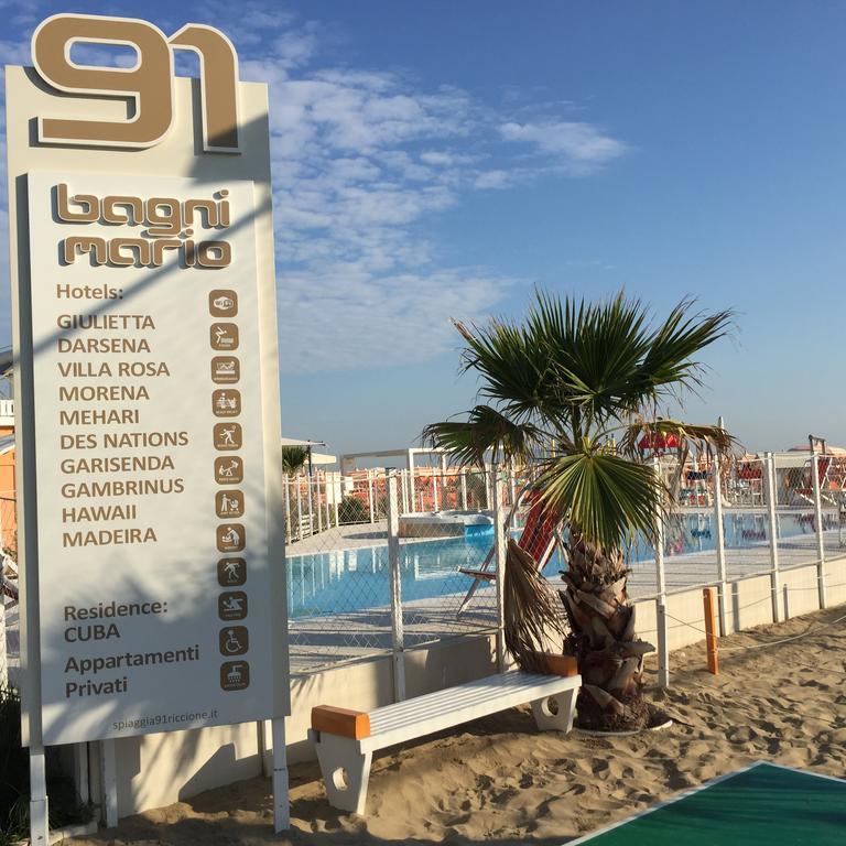 Hotel Mehari Riccione Exterior photo